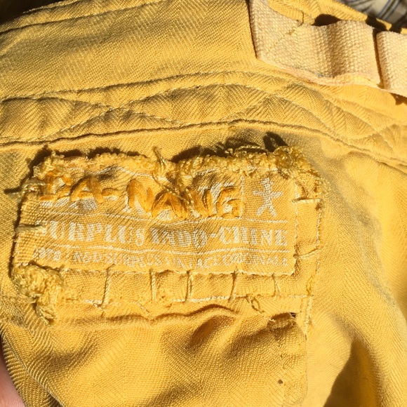 Sunny Yellow DaNang Cut Off Cargo Shorts - Picture 2 of 9